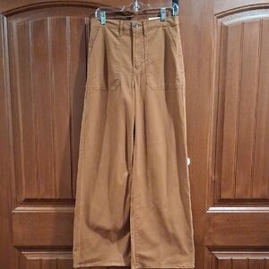 A.N.A High Rise Wide Leg Brown Trousers. Size 8. NWT